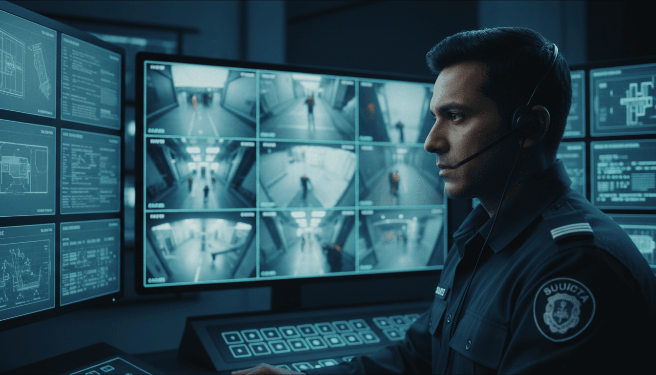 Security monitoring operations in professional control center